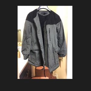 Zara hunter green and black light jacket